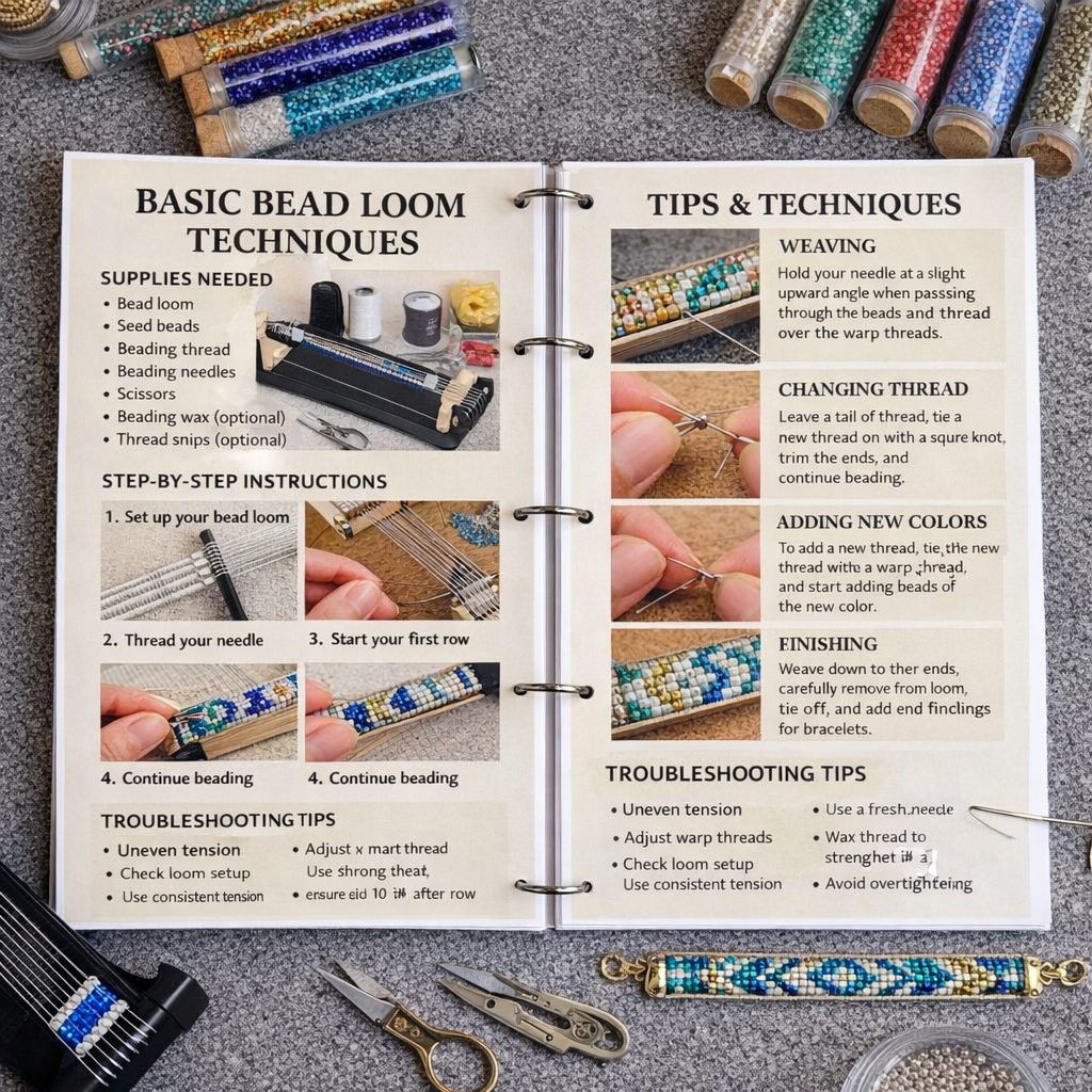 Bead loom weaving journey